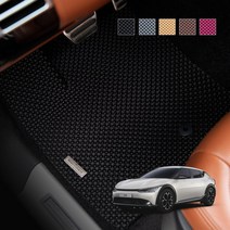 미로엠보싱 카매트 1+2열 한대분 / 기아 EV6 GT 롱레인지 전기차 고무 방수 차량바닥매트, 브라운, 기아 EV6 (2021년~ )