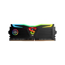 게일 DDR4 8GB PC4-25600 CL22 SUPER LUCE RGB Sync 램 데스크탑용 GLS48GB3200C22SC 블랙