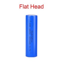 드릴 배터리 드라이버 임팩 충전 전동 Double power 18650 3.7V 1200mAh 충전식 리튬 배터리 손전등 레이저 포인터 원격 제어 전자 장난감, 01 1 PCS Flat Head