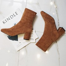 캣츠원피스 스웨이드 앵클부츠 6cm