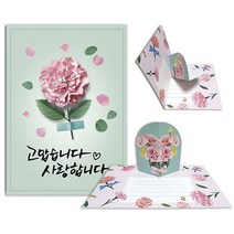 D 입체카네이션카드 2 만들기재료, 상세페이지 참조, 상세페이지 참조, 상세페이지 참조
