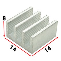 JINHA 방열판 알루미늄 방열패드 방열시트 14x14x8