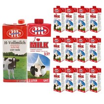 폴란드 믈레코비타UHT 아이러브 밀크 멸균우유 1L 12개, 상세페이지 참조, 상세페이지 참조