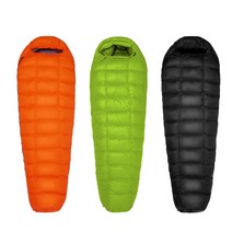 듀라맥스 동계머미형침낭 구스다운 1000g 입체봉제 겨울 백패킹 차박, 블랙