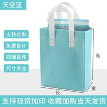 일회용 보냉백 보온 가방 단열 매장 포장 배달 손잡이 테이크 아웃 보냉백 50개 100개, 50, 길이 21x높이 27x너비 11, 하늘색