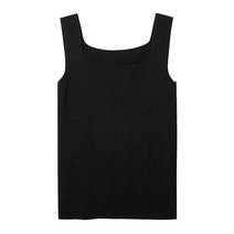 베스띠벨리 22F/W 스퀘어 넥 숏 민소매 BFU2995BK