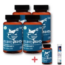 콘드로이친 글루코사민 정 1000mg 4+1 (10개월분), 60g, 5개