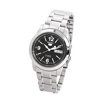 세이코 SNKE63J1 남성용 5 오토매틱 블랙 다이얼 스테인레스 스틸 시계