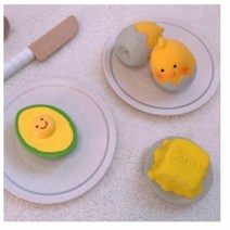 꼬수니토이즈 강아지 병아리 + 아보카도 + 버터 삑삑이 라텍스 장난감 세트, 1세트