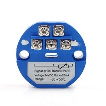 PT100타입에서 4-20mA -50-500-500-100200도 RTD 입력 출력 DC24V 열 저항 온도 송신기, -50-50 Celsius