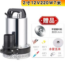 전동차 V24V 직류 잠복해 있다 O 펌프 48V60V 배터리 양수기 가정용 농용 선박용 우물이다 2523261583, 2인치 12V180W 7미선 스텐레스