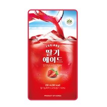 에이드딸기 여름아이스티 홈카페스무디 딸기스무디 커피숍재료 에이드베이스 카페재료 카페에이드 블루베리베이스 카페에이드 휴계음식 딸기음료 마시는티 카페음료재료 음료베이스 탕비실간식 쿨에, 10팩, 230ml