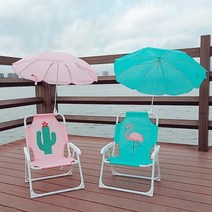 (MC)아기캠핑의자 아기 폴딩 휴대용 경량 파라솔, 하늘색 상어