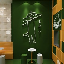 망홍카드 세팅 포토배경 창의 유리문 스티커 디저트 카페 밀크티 가게 벽 원형 수제 압편기-55187, 옵션04, 특대