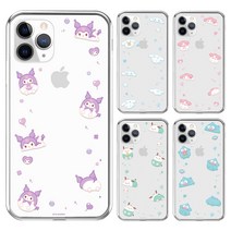 LG Q52 Q520 산리오 캐릭터즈 퍼니마루 클리어 써클 투명 젤리 케이스