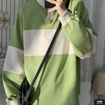 가바바 남성 맨투맨 셔츠 카라넥 포인트 캐릭터 오버핏 긴팔티 G54284