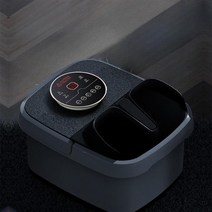 습식발족욕기 온열 접이식 가정용 수면보조 종아리 피로회복 다이어트 반신욕 사우나, 블랙