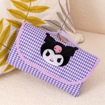 산리오 소풍 돗자리 야외 피크닉 매트 캠핑 휴대용 접이식 어린이 유치원 초등학생 방수패드, 쿠로미