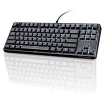 VELOCIFIRE TKL 기계식 키보드 87키 인체 공학적 TKL02 유선 브라운 스위치 기계식 키보드 카피라이터 타이피스트 및 프로그래머용 화이트 LED 백라이트 포함