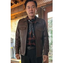 핸드메이드 스타일엔터 다니엘 주문제작가죽점퍼 남자가죽점퍼 빨강풍선 정보석님 협찬중입니다