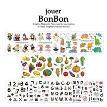 꼬메모이 쥬에 봉봉 10종 택1 / 자석 교구 퍼즐 칠판 유아 놀이, 봉봉(과일)