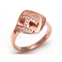 [비앤비골드]18K H 유니크 반지 RSS18363