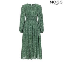 모그핑크 잔꽃패턴 밴딩스모킹 원피스 THC0DBB12 HGR