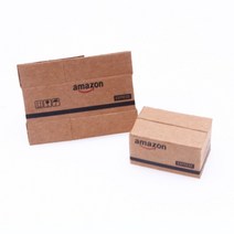 5Pcs/1 세트 1:12 시뮬레이션 판지 익스프레스 모조 상자 인형 집 미니어처 가구 액세서리 장식, 01 Amazon_01 5 pcs a set
