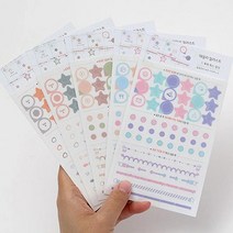 [에이치플러스몰] 다이어리 일정 관리 데일리 일러스트 데코 스티커, 상세 설명 참조, 상세 설명 참조