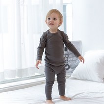 아바마 아기 유아 데일리 긴팔 실내복 가을 겨울 내복