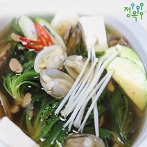 정옥 즉석국-무첨가물 바지락 냉이국 500g 10팩