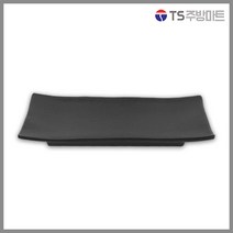 [돌산멜라민] 체크(흑) - 사각접시 (업소용그릇 멜라민그릇 예쁜그릇 식당접시 멜라민볼 멜라민찬기 검정색그릇), (DS-7812)