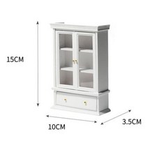 음식모형제작 미니어처 DIY 1/12 스케일 나무 중국 고전 옷장 미니 캐비닛 침실 가구 키트 집 및 거실 인형 집 27 가지 스타일, 02 as pic