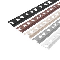 (재단가능) PVC L자 재료분리대 3사이즈(8 10 12mm) 2.4M 5Color _철물 모서리마감 코너비드 코너몰딩 타일몰딩 L자몰딩 PVC몰딩 알루미늄몰딩 꼼꼼이 바닥마감, 브라운, 8mm