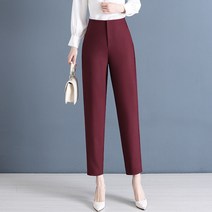 여성 봄가을 캐주얼 와이드 일자 정장 바지