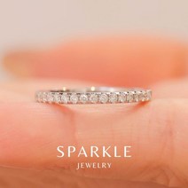 Sparkle Jewelry [VVS 퓨리티 D컬러 엑설런트 컷팅] 100% 다이아 테스트 통과 - 큐빅 레이어드 반지
