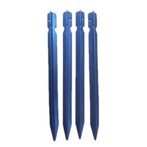 A형텐트 캠핑 텐트 로프용 알루미늄 말뚝 18cm 초경량 액세서리 야외 여행 장비, 09 blue 4Pcs