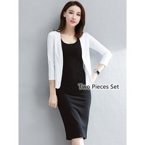 크롭자켓세트 린정장세트 여자린넨셋업 dress sets womens 2 코트 세미정장