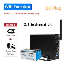 hdd 도킹스테이션 Eu 컵에서 뜨거운 판매 쉬운 설치 hdd 3.5 sata usb 3.0 wifi 라우터 + wifi 스토리지 + nas hdd 케이스 hdd 인클로저 하드, 영국 플러그