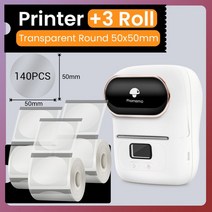 라벨기 택 Phomemo-M110 자체 접착 미니 라벨 메이커 프린터 휴대용 무선 전화 스티커 천 보석 표, [15] WH-3 5050