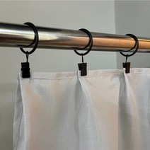 커튼집게링 레일 달기 고정 원형 부자재 블랙