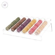 쿠키 마카롱 투명 아크릴 트레이 디스플레이 장식 플레이팅, 투명 세트