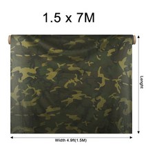 1.5M 너비 간단한 위장 그물 천막 커버 메쉬 패브릭 천 그늘 그물 Camo-net 야외 정원 차양 홈 인테리어, 1.5x7m