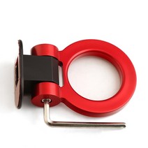 견인고리 렉스턴견인고리 렉스턴스포츠견인고리 모하비견인고리 자동차 스타일링 트레일러 후크 스티커 장식 후면 전면 시뮬레이션 레이싱 링 차량 견인, Red A, 1개