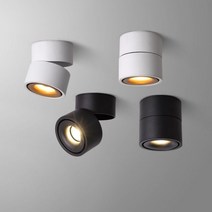 LED 통 천장 스포트라이트 7w 12w 15w 부엌 거실 욕실 표면 설치용 조명, White, 15W Dimmable, 4000K