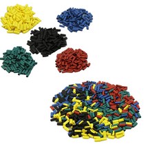 핫 500pcs 폴리올레핀 히트 수축 와이어 랩 슬리브 전기 케이블 튜브 튜브, 다른, 한개옵션0