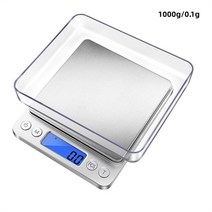 계근대 디지털 주방 규모 미니 포켓 정밀 보석 전자 저울 무게 백라이트 LCD 디스플레이 규모와 골드 그램 규모, 1000g 0.1g 배터리