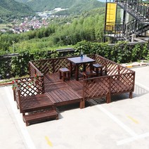테라스 야외 조립식 평상 대청마루 데크 마당 대형, A