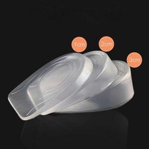 실리콘 티안나는 투명 키높이깔창 낮은 뒤꿈치패드 여자깔창 구두깔창