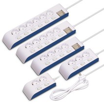 현대일렉트릭 하이탭 2800W 안전멀티탭 개별스위치 접지 16A 과부하차단 소형가전 HIPMP [안전커버 증정], 4구1.5미터 HIPMP-42N